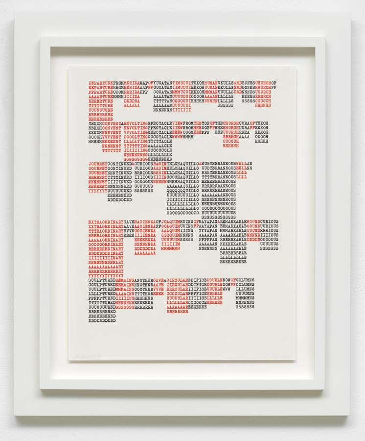 Carl Andre, DEPARTUREFROMMERIDA YUCA 65/X 21, 1972