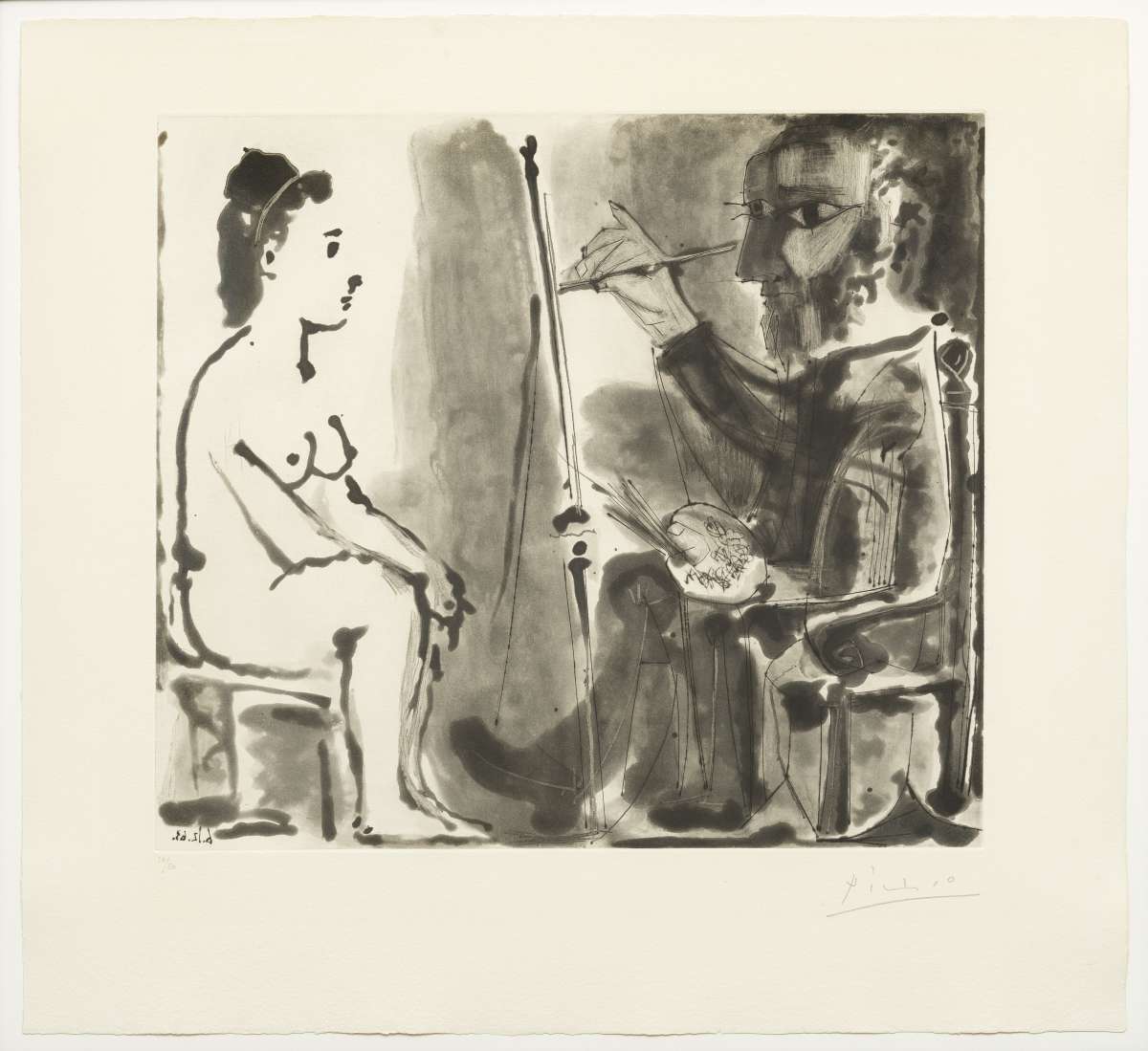 Pablo Picasso, Le Peintre Et Son Modèle, 1963