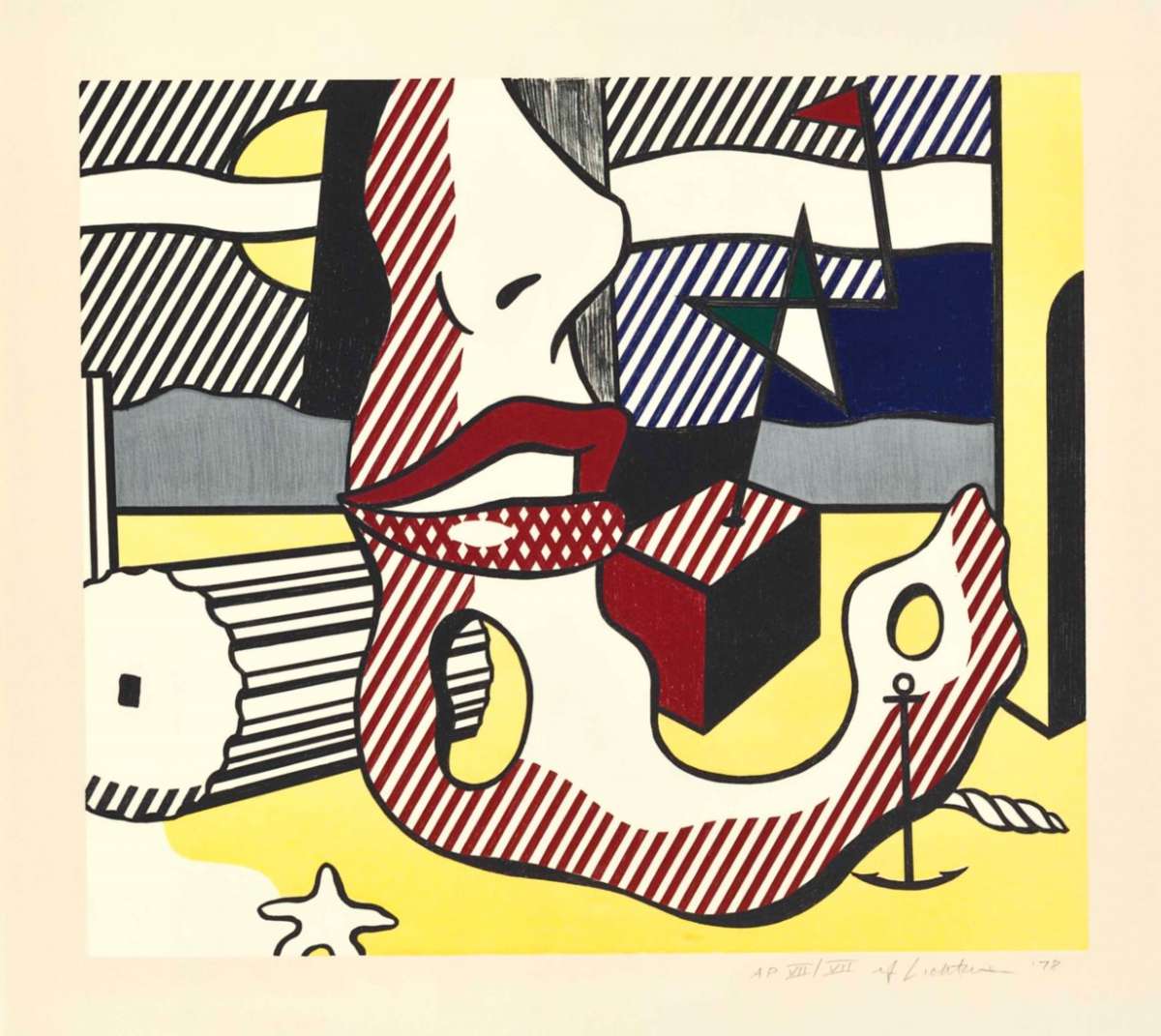 Roy Lichtenstein, A Bright Night (from the Surrealist Series), 1978