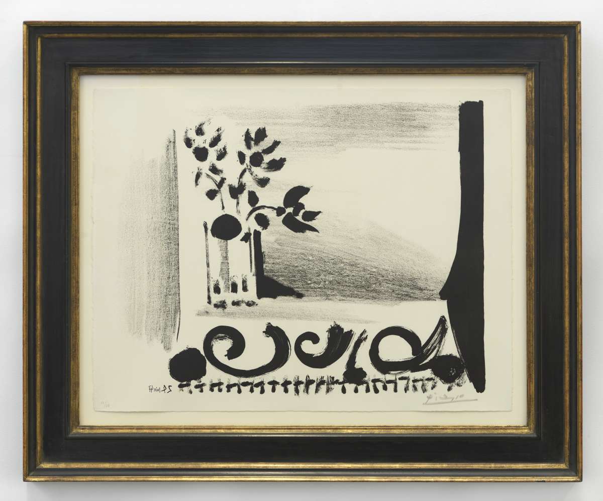 Pablo Picasso, Vase de Fleurs au Tapis à Ramages, 1947