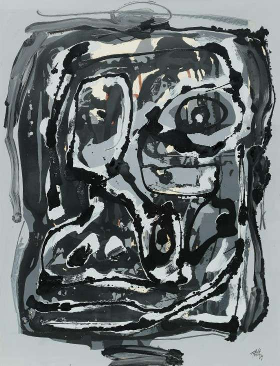 Antonio Saura, Grande tête, 1979