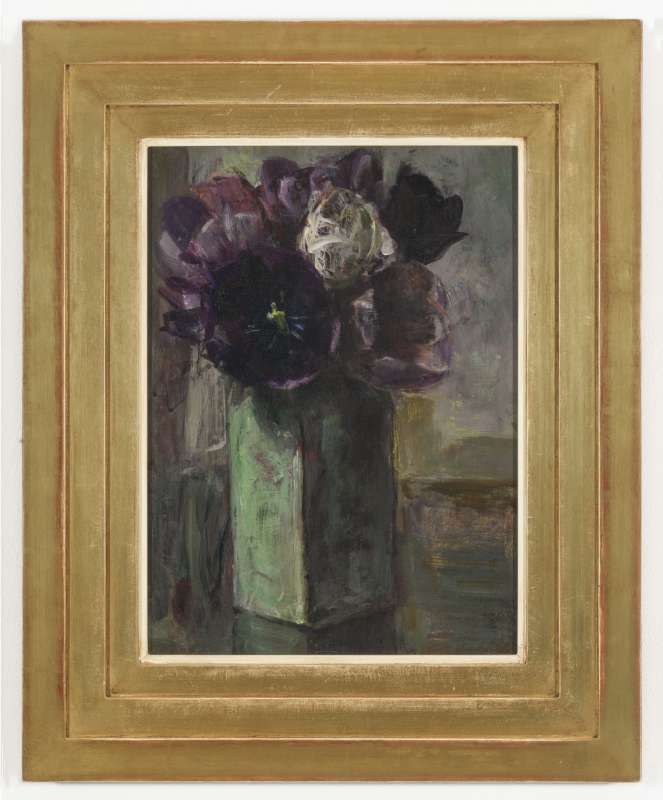 Floris Hendrik Verster, Tulpen in wit Delftsche vaas, 1920