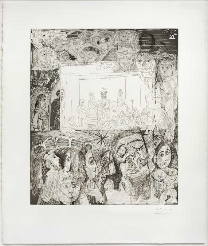 Pablo Picasso, "Ecce Homo," after Rembrandt, 1970, published 1978