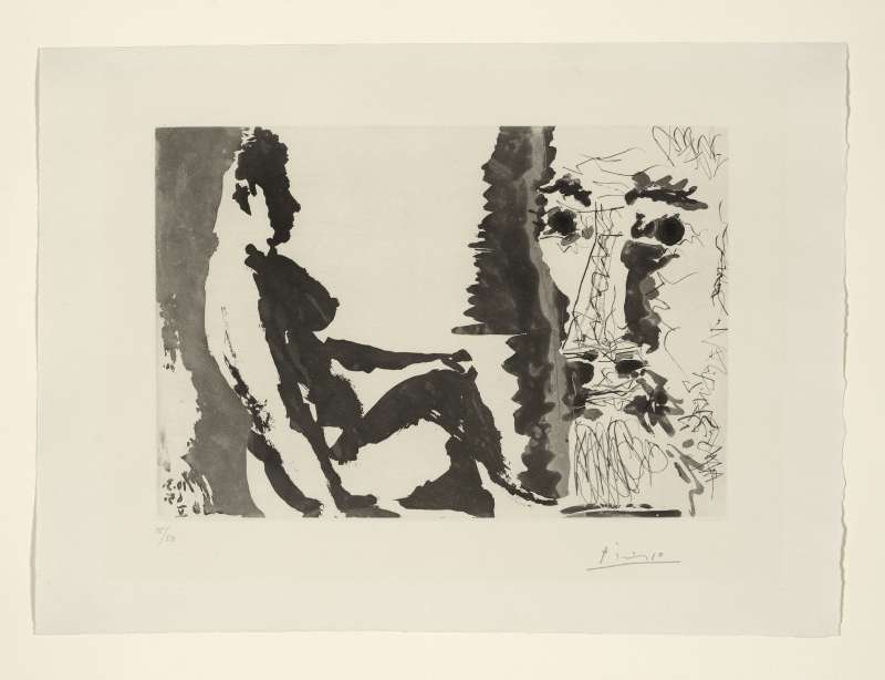 Pablo Picasso, Peintre et Modèle, 1965