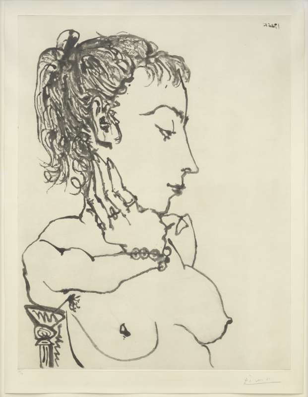 Pablo Picasso, Buste de femme, 1955
